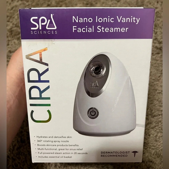 NIB Spa Sciences CIRRA Nano Ionic Vanity Facial Steamer - Picture 2 of 5
